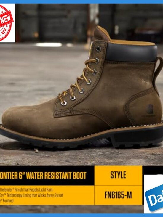 Men\'s Work Boots Water Resistant Slip Resistant Lace Up Ankle Boot